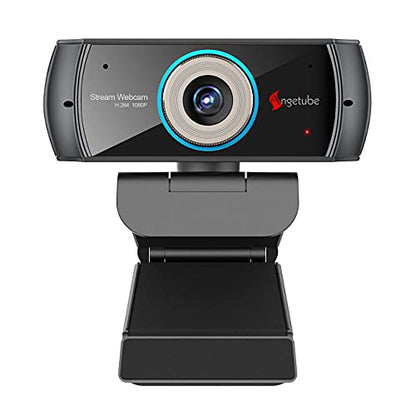 Angetube PC 1080P Webcam with Mic, USB Camera for Video Calling & Recording | for Video Conference Online Teaching Business Meeting, Compatible with Computer Desktop Laptop MacBook, for Windows Mac Linux