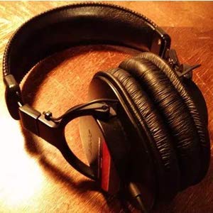 Replacement Headphone Earpads Ear Pads Cushions Compatible with Sony MDR-7506,MDR-7806,MDR-V6,MDR-CD900ST Headset (Black) - color: Black