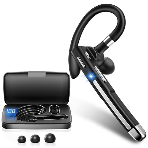 Boytond Bluetooth Headset V6.1,100Hrs Talk Time Wireless Earpiece with Mic for Work,CVC8.0