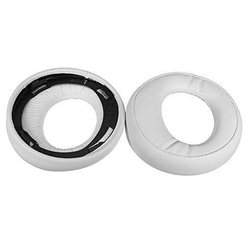 Replacement EarPads for Sony PS3 PS4 Gold Wireless PlayStation 3 PlayStation 4 CECHYA-0083 Stereo 7.1 Virtual Surround Headphones Ear Cushions Pillows Earpads (White) - color: White