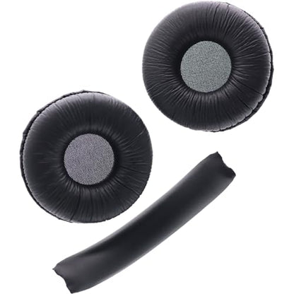 Deal4GO Original Headphone Earpads w/Headband Cover Cushion Replacement for JBL Tune 500 500BT 510 520 560 590 Headset Earmuff (Black)