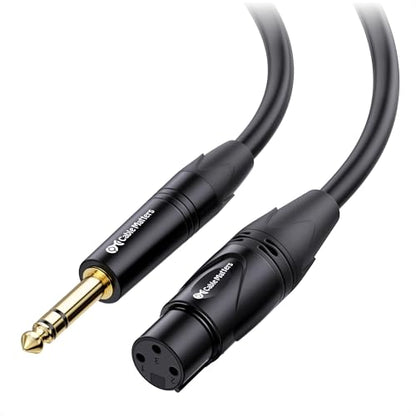 Cable Matters 6.35mm 1/4 Inch TRS to XLR Cable, Male to Female, 3ft | TRS Male to XLR Female, XLR to 1/4 Cable - size: 3 ft