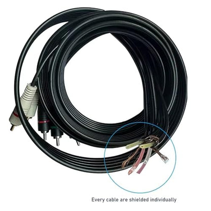 Component AV Switch Box with 5 RCA Cable 6ft