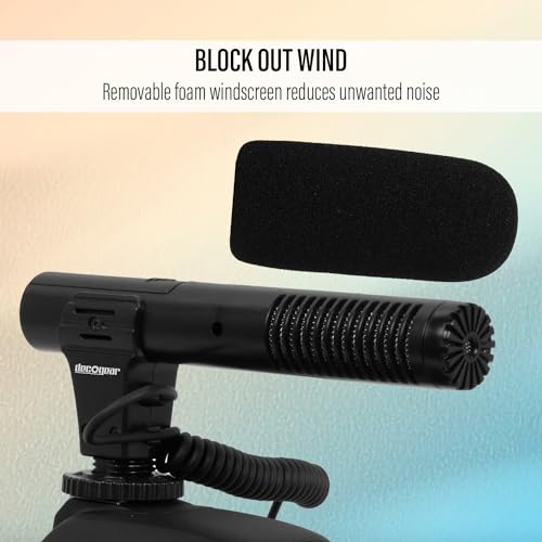 Deco Gear Universal Mini Condenser Shotgun Microphone for Digital Cameras