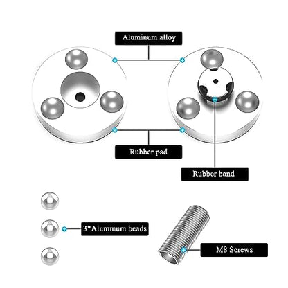 Audiocrast 4X HiFi Speaker Spike Pad Isolation Feet Stand Feet 40X23MM Shock Absorber with Stainless Steel Ball for Audio Speaker Subwoofer CD DVD Amplifier Turntable DAC