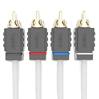 DS18 MOFCR-25FT 4 Channels OFC Marine RCA Audio Stereo Cable - 25 Feet - style: 25 Ft 4 Channel