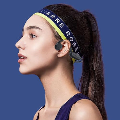 IHAO Swimming Headphones True Bone Conduction Open Ear Headset MP3 Player Built-in 32G Memory IP68 Underwater Waterproof Stereo Bluetooth Earphone for Driving Bicycling Running Skiing-X18 Black - color: X18 Black