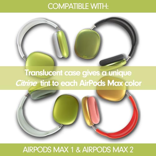 Sonix Protective Case for AirPods Max 2 & 1 | Headphones Cover | Frosted Matte Citrine - color: Frosted Matte Citrine