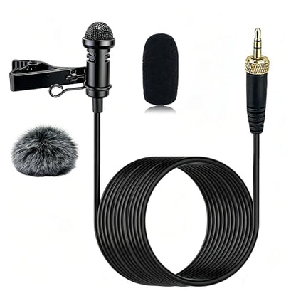 3.5mm TRS Lavalier Mic for Sennheiser Systems EW300, 1.5M | Omnidirectional Lapel Microphones With Crisp Sound Pickup, For Youtube, Vlogging, Live Streaming, Interviews