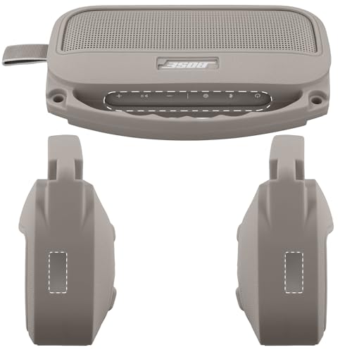 Silicone Cover for Bose SoundLink Flex Portable Speaker 2nd Gen | Scratch-resistant, Unhindered Sound, Silicone Construction, Portable Carrying Silicone Cover, Sandstone Silicone Cover - color: Sandstone Cover