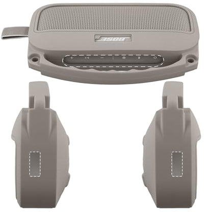 Silicone Cover for Bose SoundLink Flex Portable Speaker 2nd Gen | Scratch-resistant, Unhindered Sound, Silicone Construction, Portable Carrying Silicone Cover, Sandstone Silicone Cover - color: Sandstone Cover