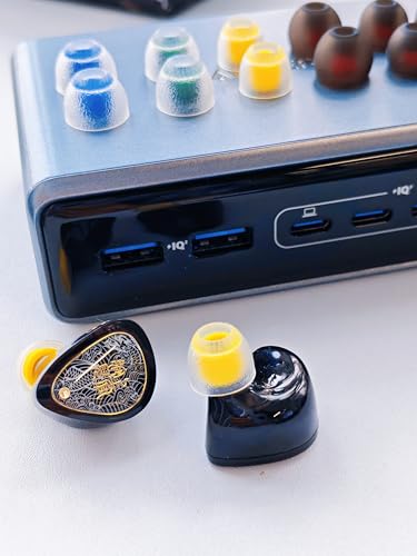 TANGZU Wan'er S.G II in Ear Monitor, Gaming IEM Earphones, HiFi Wired Earphones with 10mm Single Dynamic Driver PET Diaphragm, 0.78mm 2-Pin Tangle-Free Detachable Cable (Black, 3.5mm with Mic) - color: Black, size: 3.5mm Jack with Mic