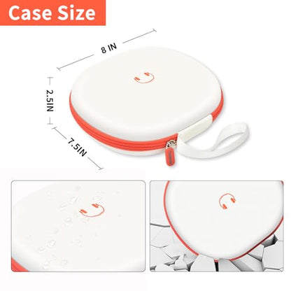 Comecase Headphone Case for JBL Tune 770NC，for JBL Live, 770NC, 660NC, 650B | Adjustable Divider, Cable Space and Carry Handle for Commuting, Gym and Travel, Students and Music Lovers, Case Only - White - color: White
