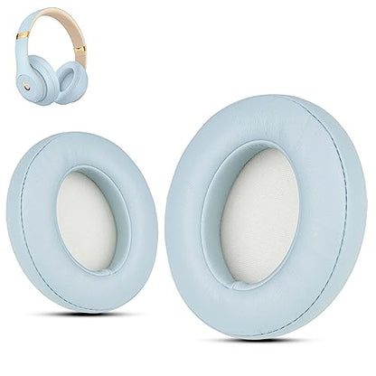 Replacement Ear Pads for Beats Studio 3 & Studio 2, Upgraded Beats Studio 3 Replacement Parts and Beats Headphones Accessories, Compatible with B0500 B0501 Wireless Models,Crystal Blue - color: Crystal Blue