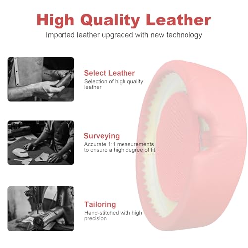 Alitutumao Replacement Earpads Ear Cushions Ear Cups Repair Parts Compatible with Beats by Dr Dre Pro/Detox Wireless Headphones Memory Foam Ear Pads (Red) - color: Red Earpads
