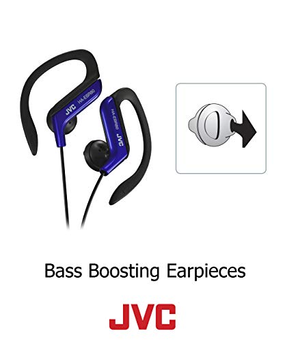 JVC HAEBR80B Sports Clip Headphones (Black) - color: Black