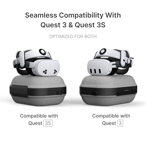 BOBOVR C3 Carrying Case,Three Versatile Modes, Desktop Stand for Tidy Workspace, Compatible with Quest 3/3S