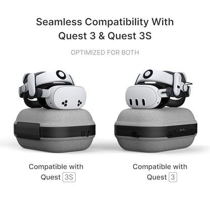 BOBOVR C3 Carrying Case,Three Versatile Modes, Desktop Stand for Tidy Workspace, Compatible with Quest 3/3S