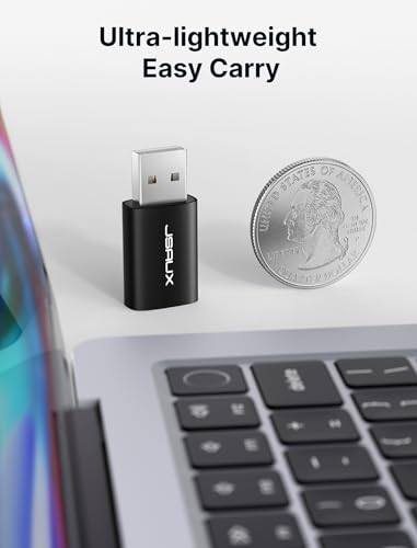 JSAUX 2 Pack USB to 3.5mm Jack Audio Adapter - External Stereo Sound Card for PS4, PS5, Headphones, Mac, Linux, Laptops, Desktops - Black - color: black