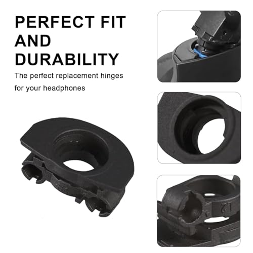Hinge Swivels + U Shaped Metal Hinge Lock for Sony WH-1000XM4 (Black,Right)
