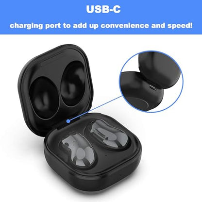 Charging Case for Buds Live Earbuds, Replacement USB C Charger Dock Station for Buds Live R180 with LED Indicator, Ear Buds Protective Cover Carrying Case