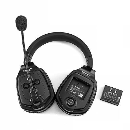 Saramonic WiTalk-WT6D | 6-Person Full-Duplex 1.9GHz Wireless Dual-Ear Headset Intercom System with Hub & Custom Hard Case - size: 6-Person Dual-Ear System