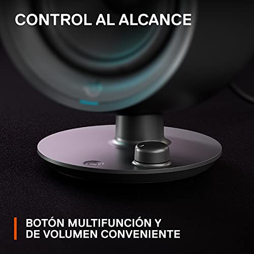 SteelSeries Arena 3 2.0 Desktop Gaming Speakers - Immersive Audio, On-Speaker Controls, 4" Drivers - Wired & Bluetooth - PC, Mac, Mobile - style: Arena 3