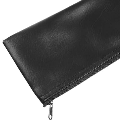 Toddmomy 4pcs Microphone Storage Bags PU Leather with Zipper for Travel