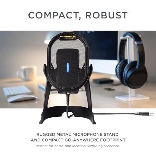 Marantz Professional Umpire USB Desktop Microphone | Includes Desktop Stand, Plug and Play USB, for PC and Mac, for Voice Chat, Content Creation, Gaming, Streaming and Podcasts - style: USB Mic w/ Desktop Stand