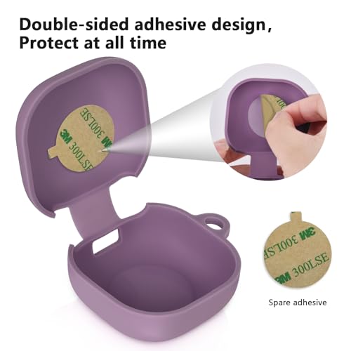 AIRSPO Silicone Case Compatible with Samsung Galaxy Buds 2/Pro/Live/Pro 2/FE Cases (Smokey Mauve) - color: Smokey Mauve