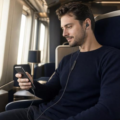 Betron USB-C Wired Earbuds with Microphone | Compatible with iPhone 15/16/17, Samsung Galaxy & Android, Volume Control, Deep Bass, Noise Isolation