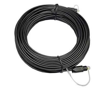 easyday 5ft 10ft 16ft 65ft 5/10/16/65 Feet Thin Optical Toslink Digital SPDIF Optic Audio Cable (20 Meter / 65ft OD2.0) - size: 20 Meter / 65ft OD2.0
