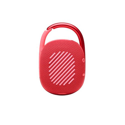 JBL Clip 4 - Portable Mini Bluetooth Speaker, big audio and punchy bass, integrated carabiner, IP67 waterproof and dustproof, 10 hours of playtime, speaker for home, outdoor and travel (Red) - color: Red