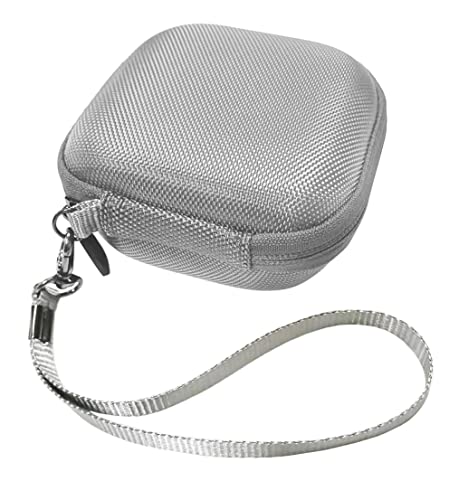 Feature Protective Case for Bose SoundLink Micro Bluetooth Speaker by WGear, Featured Design with mesh Pocket for Cable and Other Accessories, Elastic Strap to Secure Device (White Smoke case) - color: White smoke case