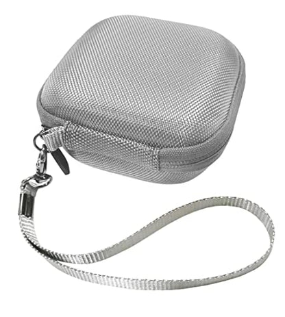 Feature Protective Case for Bose SoundLink Micro Bluetooth Speaker by WGear, Featured Design with mesh Pocket for Cable and Other Accessories, Elastic Strap to Secure Device (White Smoke case) - color: White smoke case