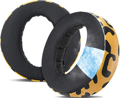 SOULWIT Earpads for Sony PS5 Pulse 3D Wireless Headset, Cooling Gel Replacement Ear Pad Cushions with Noise Isolation Foam - Tiger Stripes - color: Tiger Stripes