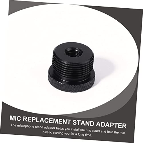 FRCOLOR 30pcs Aluminum Microphone Stand Adapter Set 3/8 to 5/8 Thread Converter for Mic Boom Arm Shock Mount and Clip Compatibility