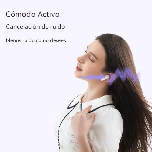 HONOR Choice X7 Lite Wireless Earbuds with Ear Hooks, Bluetooth 5.3 Headphones, ENC Noise Cancellation, IPX5 Waterproof, Deep Bass, Sports Earphones – White