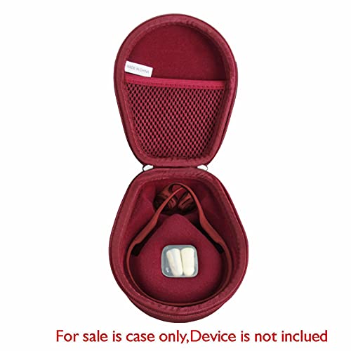 Hermitshell Case for AfterShokz Trekz Air/AfterShokz Aeropex/Titanium Mini/Shokz OpenRun Pro/SHOKZ OpenRun Pro 2 Open Ear Wireless Bone Conduction Headphones AS650 / AS800 (Canyon Red) - color: Canyon Red