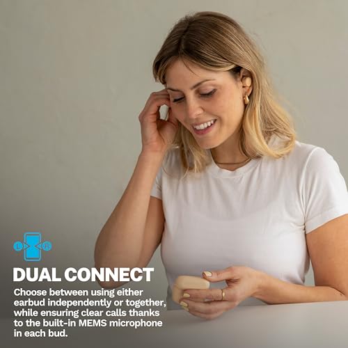 JLab Go Air Pop+ Tones True Wireless Earbuds, in Ear Headphones, Bluetooth Earphones, 35H Playtime Ear Buds, Bluetooth Earbuds with Microphone, USB-C Charging Case, Dual Connect, EQ3 Sound, (155 N) - color: G-155 N, style: Tones+