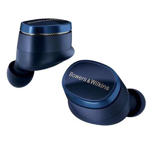 Bowers & Wilkins Pi8 Wireless Bluetooth Earbuds (Midnight Blue), in-Ear Bluetooth Earphones with Qualcomm & aptX Lossless, Active Noise Cancelling Earbuds, 3 Built-in Mics, 15-Min Quick Charging - color: Midnight Blue