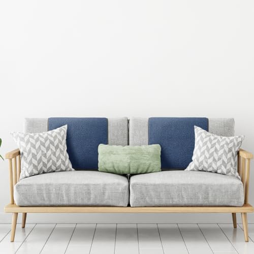 Frienda 2 Pieces Recliner Headrest Covers Sofa Headrest Protector for Recliner Chair Couch Furniture Non Slip for Living Room(Dusty Blue) - color: Dusty Blue
