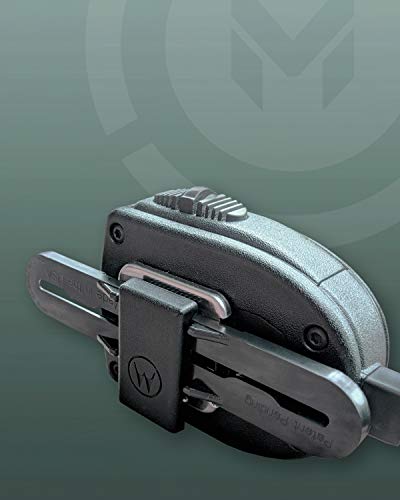2 Pack The Police Mic Clip Tactical Portable Radio Mic Clip for Uniforms or Bullet-Proof Vest Carriers | Black