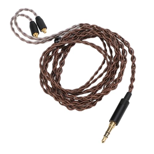 3.5mm to MMCX Woven Earphone Cable, Replacement Headphone Cable with Oxygen - Free Copper Core, Anti - Tangling Braided Design for SE535 UE900 TINHIFI T2 WESTONE ES10 and