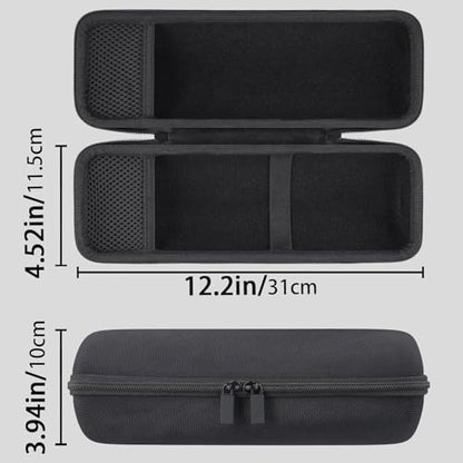 co2CREA Hard Case for Sony ULT Field 1 Bluetooth Compact Speaker, Black | Portable Travel Bag Replacement with Detachable Shoulder Strap and Handle, Shockproof EVA Shell and Soft Lining - color: Black Case, style: Case for Sony ULT Field 1