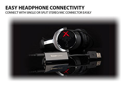 Sound Blaster Play! 3, USB Audio Adapter, 24-bit 96kHz Plug & Play | USB DAC, 24-bit/96kHz, Plug-and-Play, PC, Mac, Portable, Audio Upgrade, USB Audio