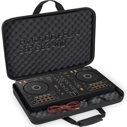 Lightweight Molded Hard Storage Case Fits for DDJ-FLX4 / DDJ-400 / DDJ-SB3 SB2 or DDJ-RB 2-Channel Controller - size: DDJ-FLX4