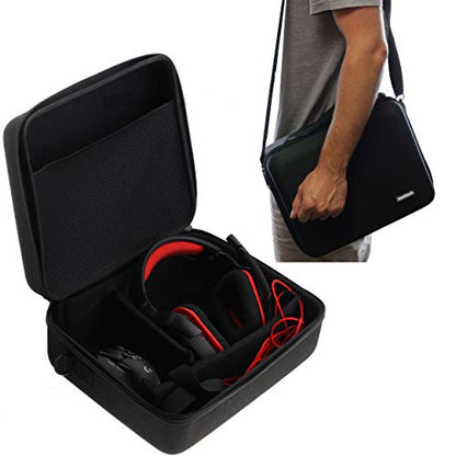 Navitech Black Hard Eva Carry Case Compatible with Gaming Headset and Headphones Compatible with Universal Compatible with All [Video Game]