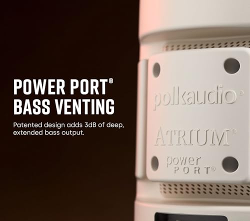 Polk Audio Atrium 6 All-Weather Outdoor Speakers, 100W Wired (Pair, Black) - color: Black, size: 2 Speakers, style: Atrium 6