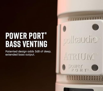 Polk Audio Atrium 6 All-Weather Outdoor Speakers with Bass Reflex Enclosure (Pair, Black), Broad Sound Coverage, Speed-Lock Mounting System (Pack of 6) - color: Black, size: 6 Speakers, style: Atrium 6